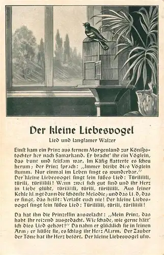 AK / Ansichtskarte Suelz_Koeln Der kleine Liebesvogel Lied Suelz_Koeln