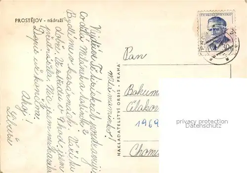 AK / Ansichtskarte Prostejov Nadrazi Prostejov