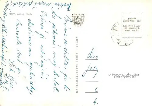 AK / Ansichtskarte Luby_u_Chebu Orts und Teilansichten Luby_u_Chebu