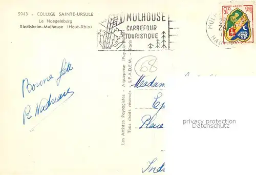 AK / Ansichtskarte Riedisheim Naegeleberg Riedisheim