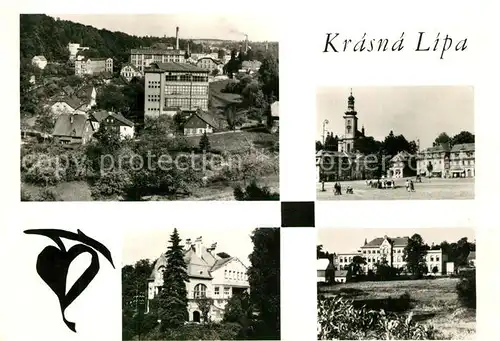 AK / Ansichtskarte Krasna_Lipa Teilansichten Krasna Lipa