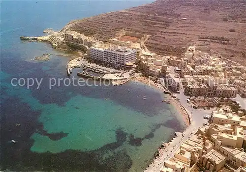 AK / Ansichtskarte Gozo_Malta Marsalforn Popular Resort Fliegeraufnahme Gozo_Malta