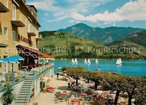AK / Ansichtskarte Zell_See Grand Hotel am See Terrasse Zell_See