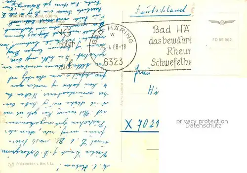 AK / Ansichtskarte Bad_Haering_Tirol Fliegeraufnahme Bad_Haering_Tirol