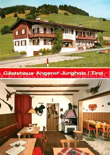 AK / Ansichtskarte Jungholz_Tirol Gaestehaus Angerer Gaststube Jungholz Tirol