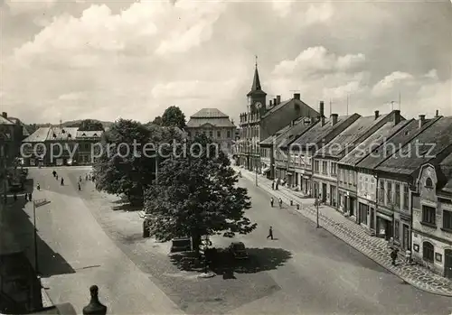 AK / Ansichtskarte Lomnice nad Popelkou Husovo namesti Lomnice