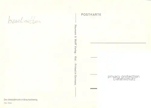 AK / Ansichtskarte Braunschweig Altstadtmarkt Braunschweig
