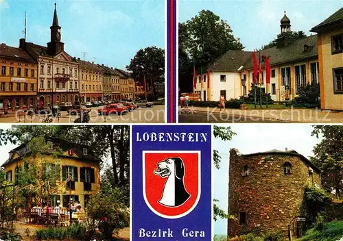 AK / Ansichtskarte Lobenstein_Bad Markt Alter Turm Kreiskrankenhaus Lobenstein_Bad