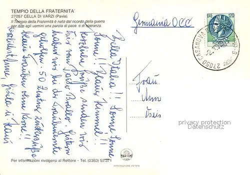 AK / Ansichtskarte Cella Tempio della Fraternita 