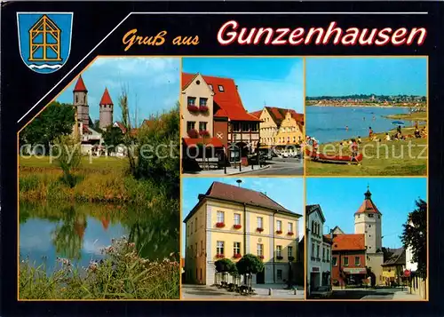 AK / Ansichtskarte Gunzenhausen_Altmuehlsee Altmuehpartie Gerberstrasse Blasturm Gunzenhausen Altmuehlsee