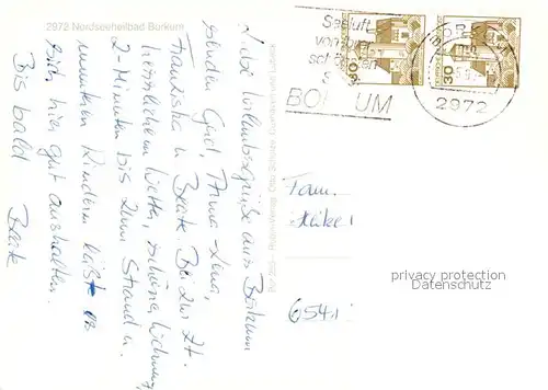 AK / Ansichtskarte Borkum_Nordseebad Leuchtturm Inselbahn Bismarckstrasse  Borkum_Nordseebad