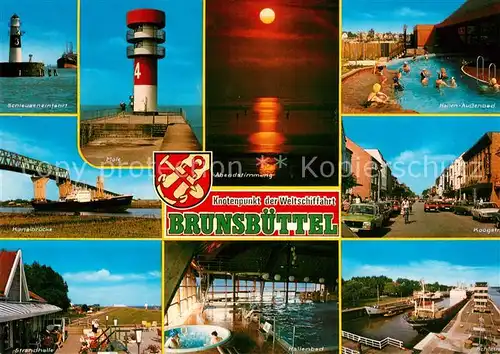 AK / Ansichtskarte Brunsbuettel Mole Schleuseneinfahrt Kanalbruecke  Brunsbuettel