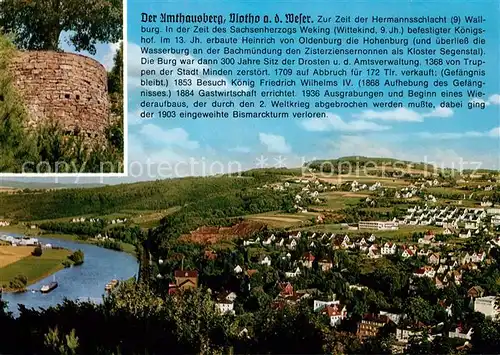 AK / Ansichtskarte Vlotho Burgmauer Winterberg Vlotho