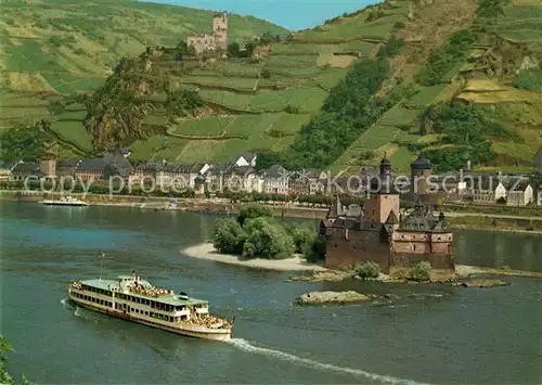 AK / Ansichtskarte Kaub Burg Gutenfels Kaub