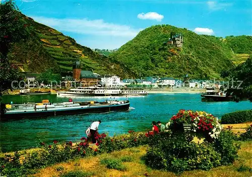 AK / Ansichtskarte St_Goarshausen Burg Katz St_Goarshausen