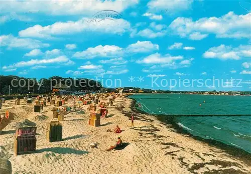 AK / Ansichtskarte Eckernfoerde Strand Eckernfoerde