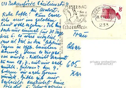 AK / Ansichtskarte Eckernfoerde Kirche Hafen Eckernfoerde