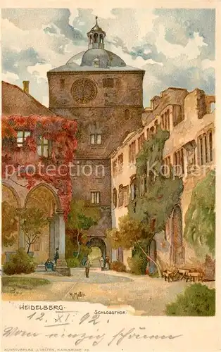 AK / Ansichtskarte Mutter_K. Heidelberg Schlosstor  Mutter_K.