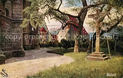 AK / Ansichtskarte Verlag_Wiedemann_WIRO_Nr. 2219 A Marburg Elisabethkirche  Verlag_Wiedemann_WIRO_Nr.