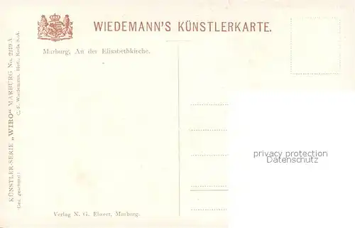 AK / Ansichtskarte Verlag_Wiedemann_WIRO_Nr. 2219 A Marburg Elisabethkirche  Verlag_Wiedemann_WIRO_Nr.