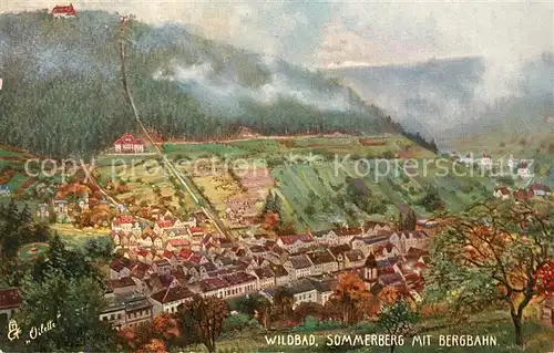 AK / Ansichtskarte Verlag_Tucks_Oilette_Nr. 738 Wildbad Sommerberg Bergbahn  Verlag_Tucks_Oilette_Nr.