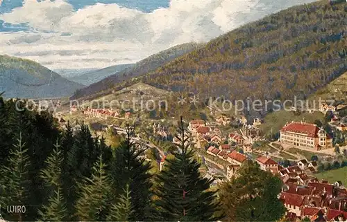 AK / Ansichtskarte Verlag_Wiedemann_WIRO_Nr. 2744 A Wildbad Untere Stadt Verlag_Wiedemann_WIRO_Nr.