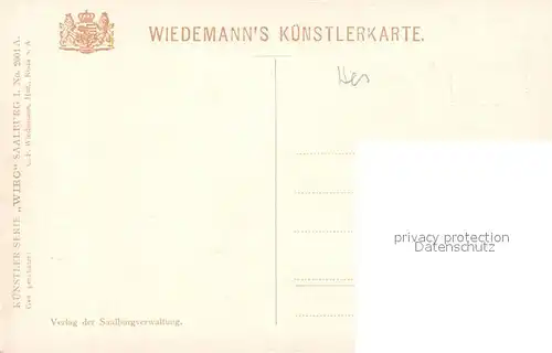 AK / Ansichtskarte Verlag_Wiedemann_WIRO_Nr. 2001 A Saalburg Praetorium Hirsche Verlag_Wiedemann_WIRO_Nr.