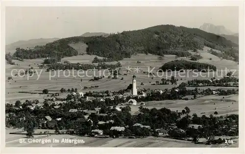 AK / Ansichtskarte St_Georgen_Attergau Fliegeraufnahme St_Georgen_Attergau