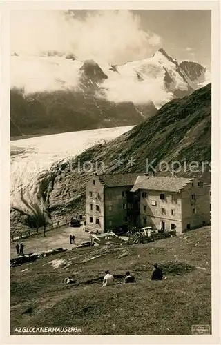 AK / Ansichtskarte Glocknerhaus mit Gletscher Glocknerhaus
