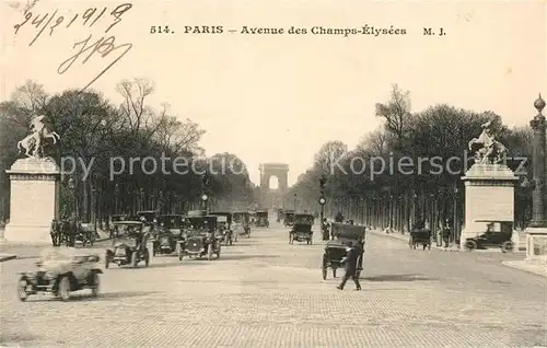 AK / Ansichtskarte Paris Avenue des Champs Elysee Autos Paris