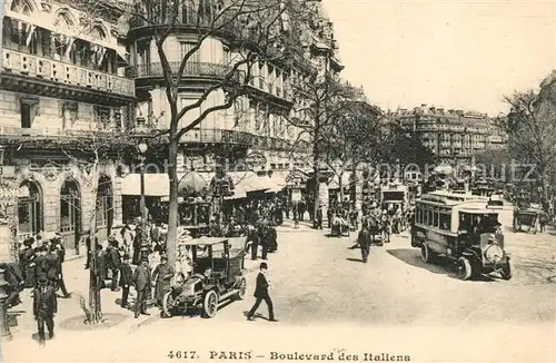 AK / Ansichtskarte Paris Boulevard des Italiens Paris
