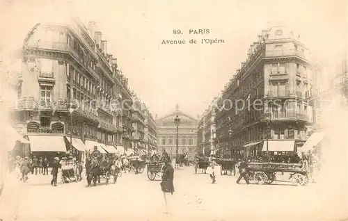 AK / Ansichtskarte Paris Avenu de l`Opera Paris