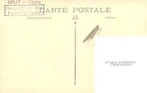 AK / Ansichtskarte Split_Spalato Obala Palmen Split_Spalato