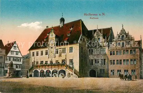 AK / Ansichtskarte Heilbronn_Neckar Rathaus Heilbronn Neckar