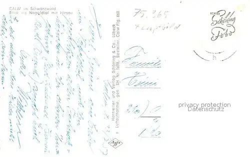 AK / Ansichtskarte Calw Blick ins Nagoldtal mit Hirsau Schwarzwald Fliegeraufnahme Calw