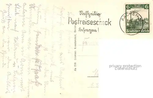 AK / Ansichtskarte Bad_Aachen Stadtpanorama vom Lousberg gesehen Bad_Aachen