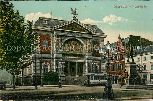 AK / Ansichtskarte Duesseldorf Kunsthalle Denkmal Duesseldorf