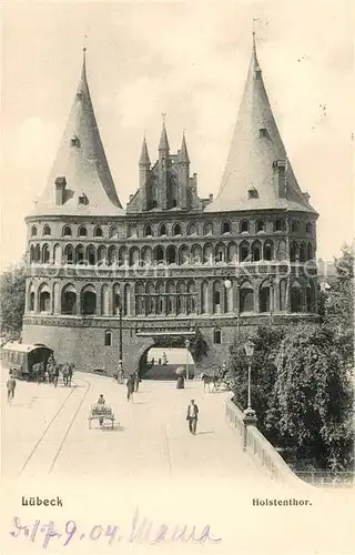 AK / Ansichtskarte Luebeck Holstentor Luebeck