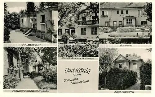 AK / Ansichtskarte Bad_Koenig_Odenwald Landhaus Haus Sorgenfrei  Bad_Koenig_Odenwald
