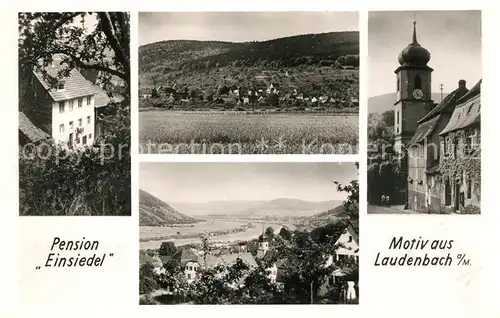 AK / Ansichtskarte Laudenbach_Unterfranken Pension Einsiedel Laudenbach Unterfranken
