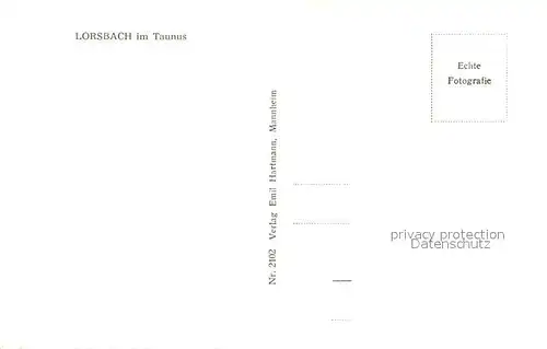 AK / Ansichtskarte Lorsbach  Lorsbach