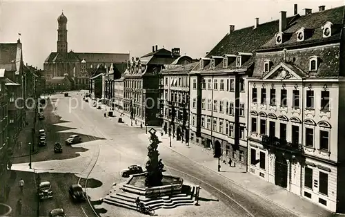 AK / Ansichtskarte Augsburg Maximilian Str. Herkules Brunnen Palais Schoezler Augsburg