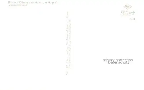 AK / Ansichtskarte Ittenbach oelberg Hotel Im Hagen Ittenbach