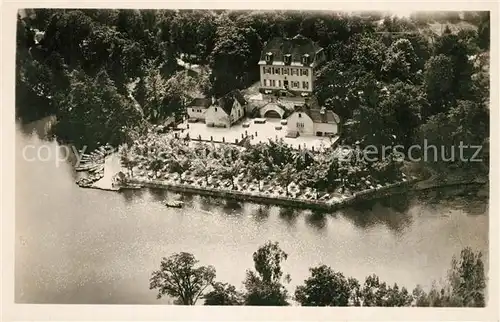 AK / Ansichtskarte Bad_Nauheim Fliegeraufnahme Teichhaus Kaffee  Bad_Nauheim