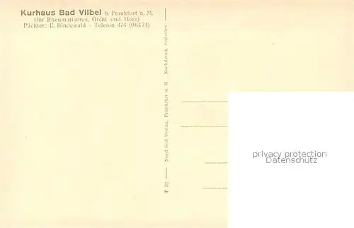 AK / Ansichtskarte Bad_Vilbel Kurhaus Bad_Vilbel