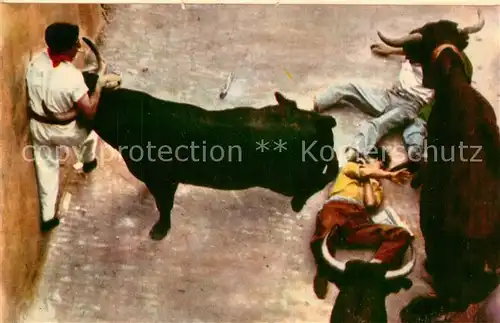 AK / Ansichtskarte Pamplona_Navarra Momento de apuro  Pamplona Navarra