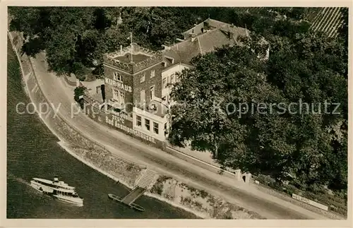 AK / Ansichtskarte Assmannshausen Kurhaus Graf Adolf Quelle Fliegeraufnahme Assmannshausen