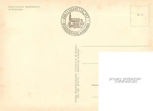 AK / Ansichtskarte Marienthal_Rheingau %af Marienthal Rheingau