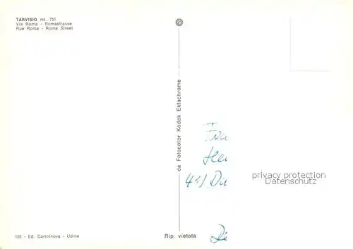 AK / Ansichtskarte Tarvisio Via Roma Tarvisio