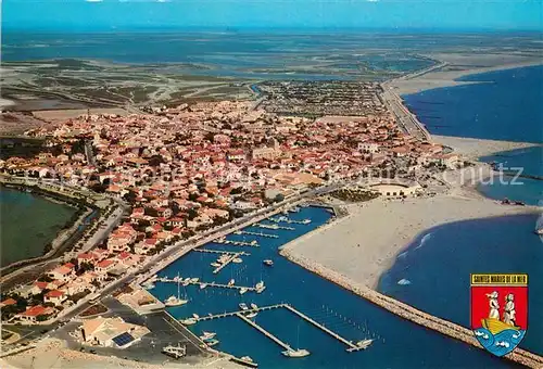 AK / Ansichtskarte Les_Saintes Maries de la Mer Vue aerienne Les